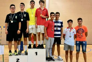 Alejandro Pérez obtuvo la medalla de bronce en los dobles masculinos Sub 19.