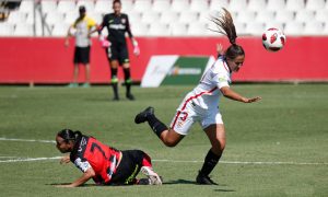 Un aspecto positivo del partido en Sevilla fue la reaparición de la capitana Anita. / Foto: www.lfp.es.