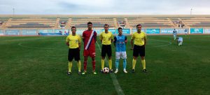 Prolegómenos del partido que se disputó en el estadio de Santo Domingo. / Foto: @CD_EJIDO.