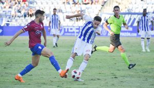 Iago Díaz fue de los más incisivos en el Recre, en especial en el primer tiempo. / Foto: Pablo Sayago.