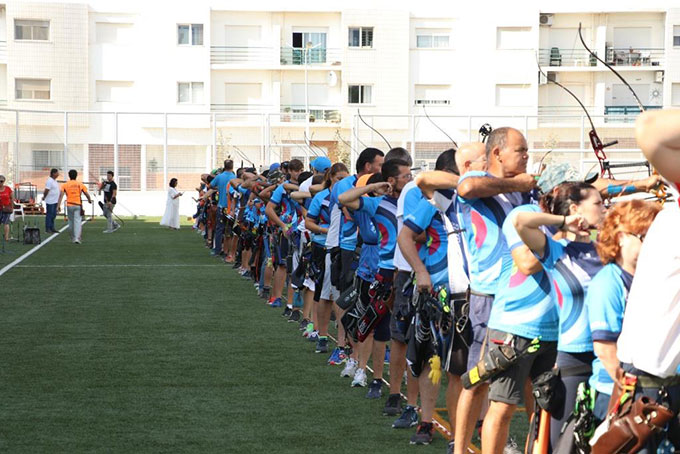 Línea de tiro en el torneo que se ha celebrado en Tavira (Portugal).