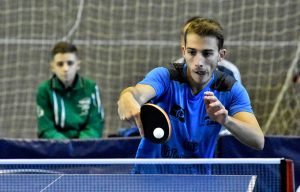 José Manuel Caballero dio sus dos puntos al equipo ayamontino. / Foto: J. L. Rúa.