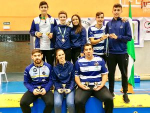 Representantes del Recre IES La Orden en el TTR de Alhaurín de la Torre (Málaga).