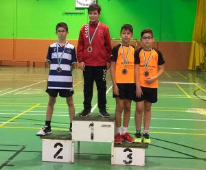 Rubén Carreras, plata en el individual masculino Sub 13 en Almendralejo.