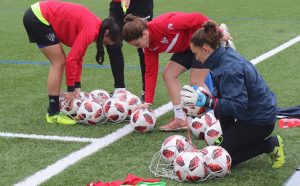 El Sporting Puerto de Huelva ya prepara su partido del domingo ante el Valencia. / Foto: @sportinghuelva.