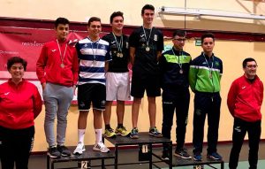 Alejandro Pérez se colgó la medalla de plata en el dobles masculino Sub 19 en el TTR de Montilla.