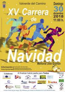 Cartel anunciador de la prueba atlética que tendrá lugar en Valverde del Camino.