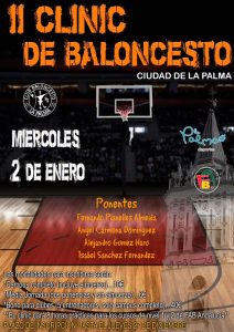 Cartel del II Clinic de Baloncesto 'Ciudad de La Palma', que tendrá lugar este miércoles.