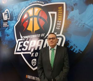 José Luis Pena, vicepresidente de la Federación Andaluza de Baloncesto (FAB), y delegado de la misma en Huelva.