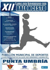 Cartel del torneo de baloncesto que tendrá lugar en Punta Umbría.