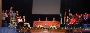 Un momento del acto que tuvo lugar en el Teatro Cinema Corrales.