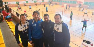 Representantes del Recre IES La Orden en el Campeonato de Andalucía Senior de bádminton.