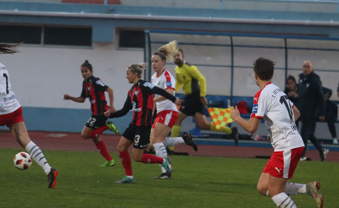 Detalles positivos dejó el partido amistoso del Sporting ante el FFC Frankfurt. / Foto: @sportinghuelva.