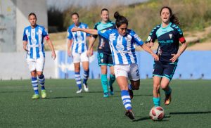 Las jugadoras del Sporting han dejado atrás su partido ante el Fundación Albacete y se centran en el duelo en el Miniestadi. / Foto: www.lfp.es.