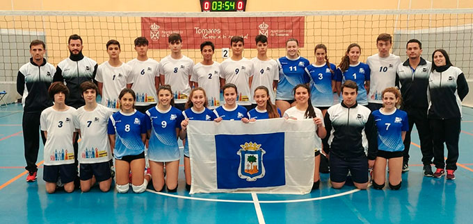 Componentes de los equipos de Huelva en el Campeonato de Andalucía de Selecciones Provinciales Cadetes.