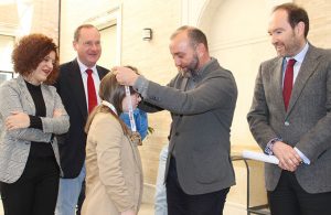 Un momento del homenaje a Blanca Betanzos en la Diputación Provincial.