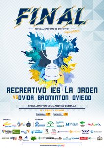 Cartel del partido de vuelta de la final de la Top8 LaLigaSports de bádminton.