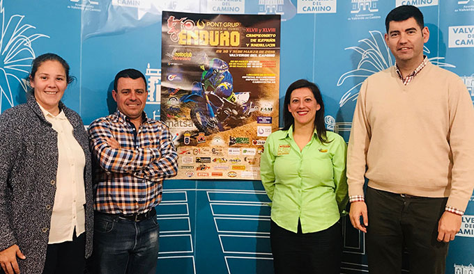 Un momento de la presentación de la prueba del Campeonato de España y de Andalucía de Enduro que de celebrará en Valverde del Camino.