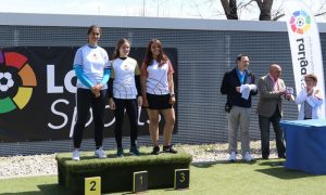 Leyre Fernández, en lo más alto del podio en Arco Recurvo.