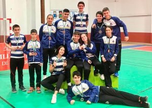 Componentes del Recre IES La Orden en el torneo celebrado en Villanueva de la Vera (Cáceres).