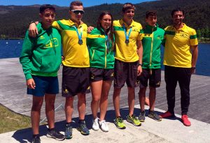 Las medallas en Pontevedra llegaron en la Copa de España Cadete 1.000 metros.