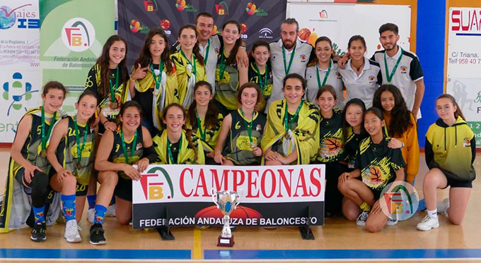 Gran triunfo del Clínica Dental El Faro Mazagón en el Provincial Infantil Femenino de baloncesto. / Foto: @fabhuelva.