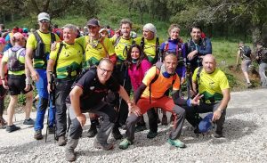 Componentes del Grupo de Montaña 'Noveno Grado' desplazados a tierras gaditanas.