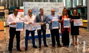 Un momento de la presentación de la IV Prueba del Circuito Andaluz de Menores de pádel.