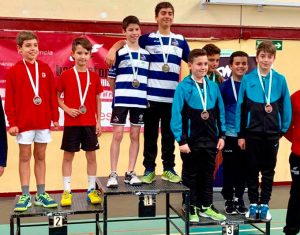 Bernabé Padilla y Rubén Carreras alcanzaron la medalla de oro en el dobles masculino Sub 13.