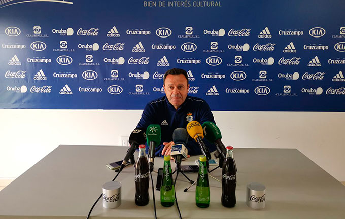 José María Salmerón, entrenador del Recreativo de Huelva. / Foto: @recreoficial.