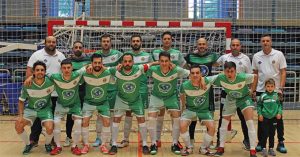 El Trigueros FS corona su excepcional temporada con el ascenso a la Tercera División de fútbol sala. / Foto: Trigueros Futsal.