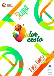 Cartel anunciador de la III Copa de Andalucía de 'Valorcesto' Premini en Punta Umbría.