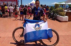 Miguel Ángel Contreras, subcampeón de España de Duatlón, en su categoría, en Mar de Pulpí.