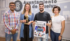 Presentación en el Ayuntamiento de la capital de la I Huelva Boxing Cup, que tendrá lugar el próximo 22 de junio.