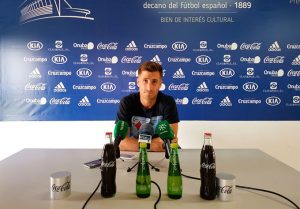 Según Fernando Llorente "el Recre ya está con la mente puesta en el partido con el Mirandés”. / Foto: @recreoficial.