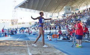 Yulimar Rojas dominó la prueba del triple salto desde el comienzo. / Foto: Claudina C. F.