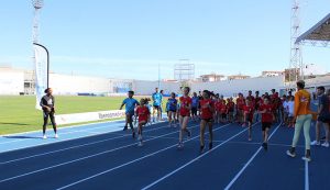 Este encuentro con los niños es una iniciativa que viene siendo habitual en los últimos años, y está integrada en la programación del 15º Meeting Iberoamericano de Atletismo.