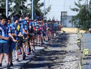 Todo un éxito resultó el Campeonato Provincial de Tiro con Arco al Aire Libre.