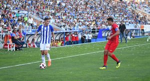 Las ganas del Recre no fueron suficientes ante un rival muy ordenado. / Foto: Pablo Sayago.