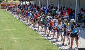 Vista de la línea de tiro en la tercera jornada de la Liga Nacional.