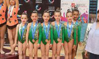 Medalla de bronce en Almería para el equipo Prebenjamín del Rítmico.