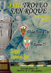 Cartel del Trofeo San Roque, que se juega este sábado en Lepe. / Foto: @SanRoqueLepe.