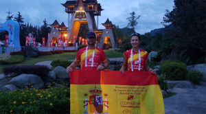 Pedro Ferrer y Yolanda Domínguez, representantes onubenses en los Juegos Mundiales de Policía y Bomberos de Chengdu.