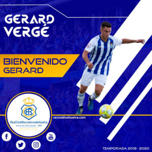 Gerard Vergé es ya, a todos los efectos, jugador del Recreativo de Huelva. / Foto: @recreoficial.