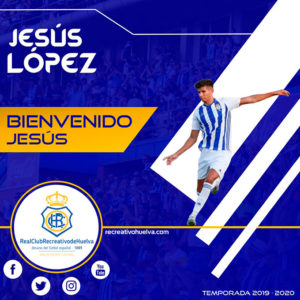 Anuncio del fichaje del central jerezano, Jesús López. / Foto: @recreoficial.