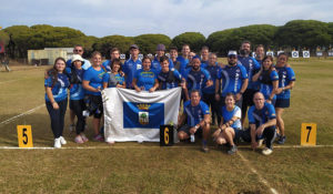 Representantes del Club Asirio Huelva en el Campeonato celebrado en Chiclana.