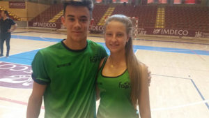 Antonio Jesús Ramos y Valeria Atencia, representantes onubenses con Andalucía en el Campeonato de España de Selecciones Autonómicas de Menores de Pádel.