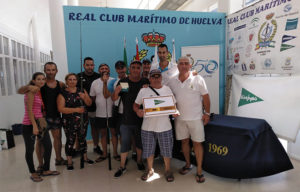 Algunos del los vencedores en el evento que tuvo lugar en el Real Club Marítimo de Huelva.