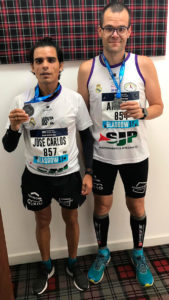 José Carlos Galván y Antonio Bendala completaron la Media Maratón de Glasgow, cuarta parada de 'La Ruta del Rey de Europa'.