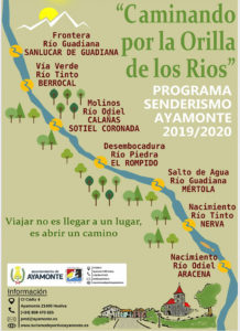 Cartel anunciador del programa de senderismo 2019-20 del Ayuntamiento de Ayamonte.